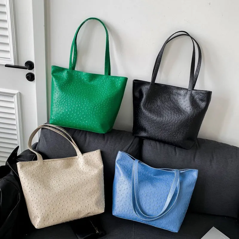 Fashion Large Capacity Tote Bag, Solid Color Simple Hobo Bag, Women's Casual Handbag & Shoulder Bag For Commute