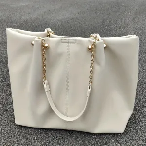 Fashion Large Capacity Tote Bag, Trendy PU Shoulder Bag, Women's Causal Handbag For Commute