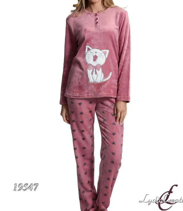 Fleece women pajamas νεανική & αφράτη #18543