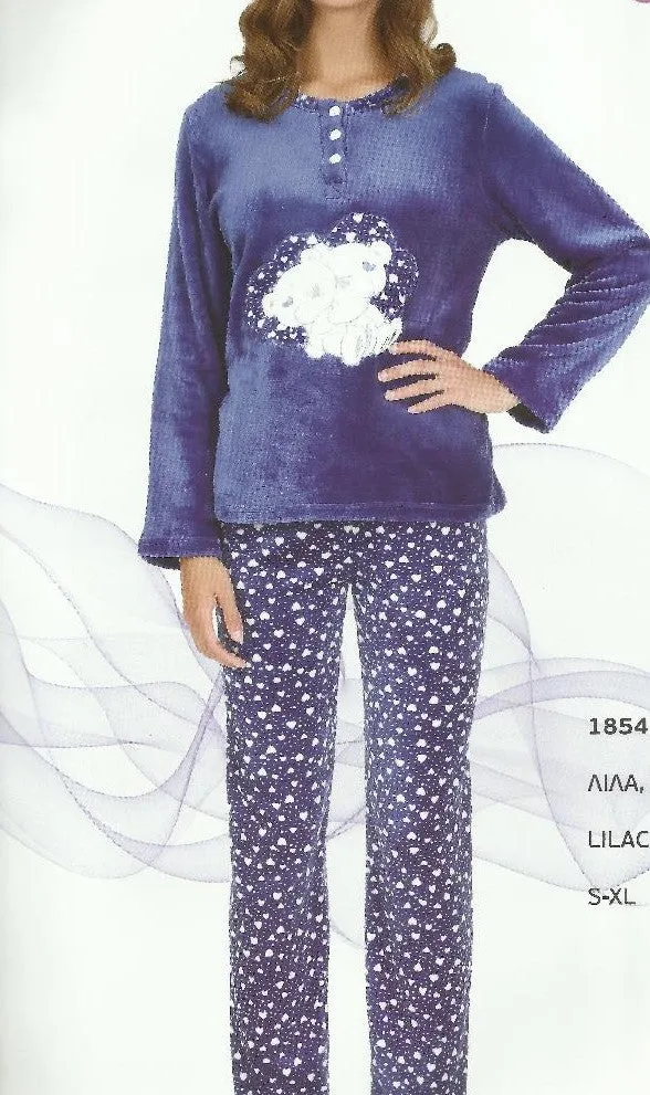 Fleece women pajamas νεανική & αφράτη #18543