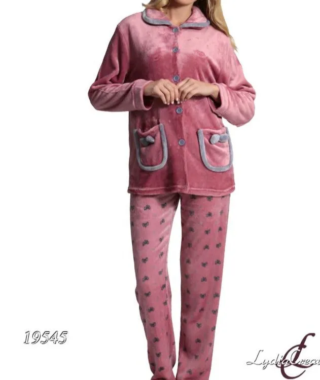 Fleece women pajamas νεανική & αφράτη #18543