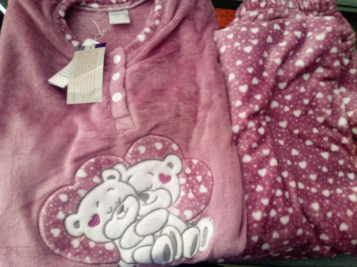 Fleece women pajamas νεανική & αφράτη #18543