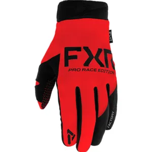 FXR  Cold Cross Lite Snowmobile Gloves Winter Windproof Water Resistant Red Black