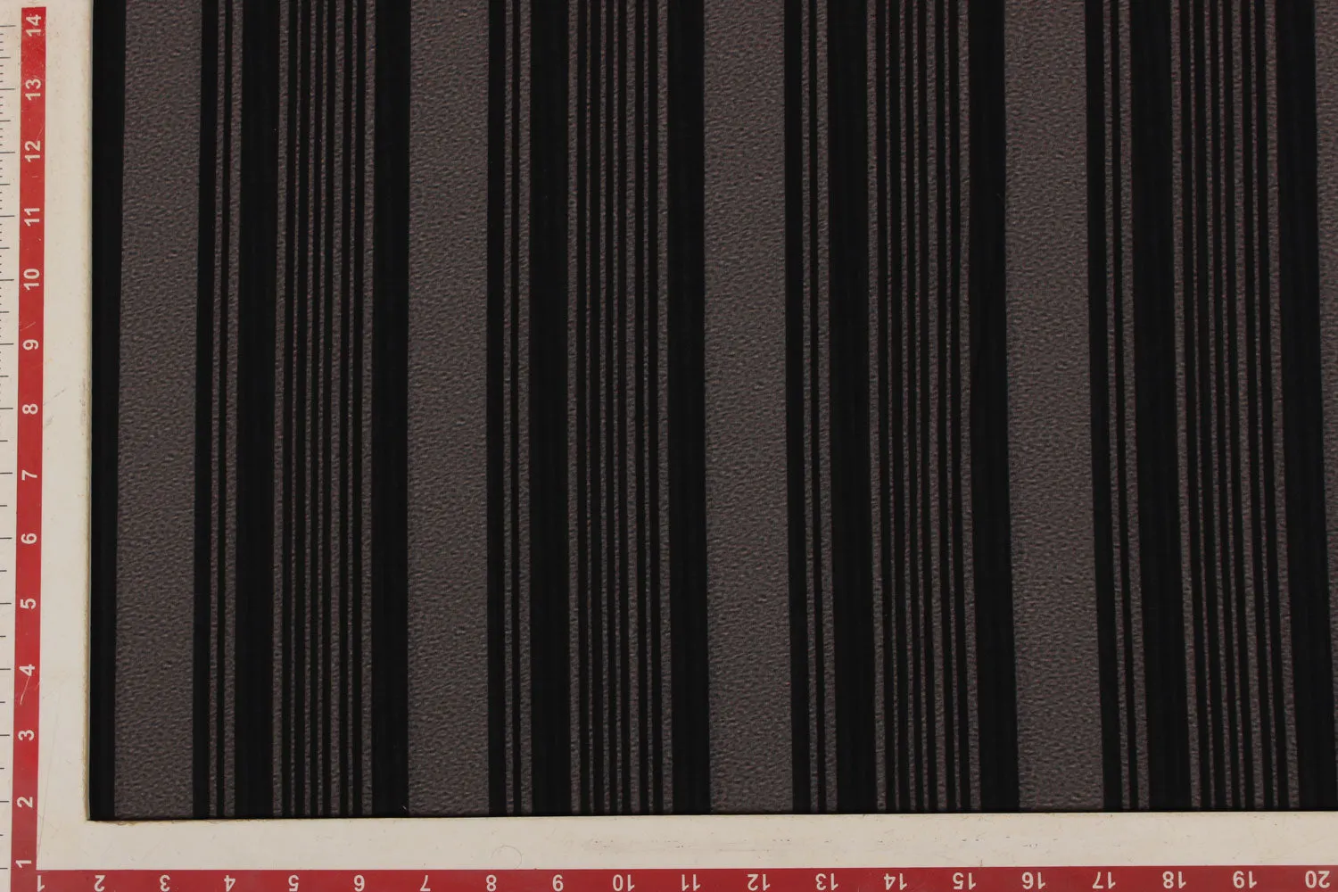 Grey & Black Printed Georgette Fabric