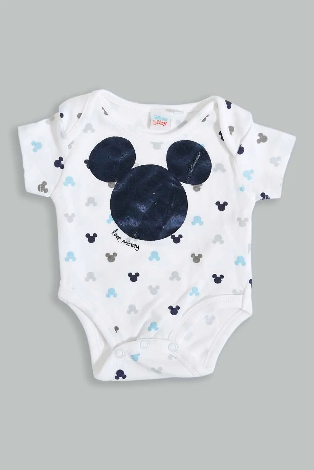 Grey And White Mickey Mouse Gift Set (4 Piece)
