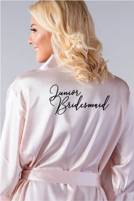 Handwritten Style - Junior Bridesmaid Robe
