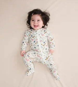 Hatley Happy Forest Ruffle Bum Bamboo Coverall