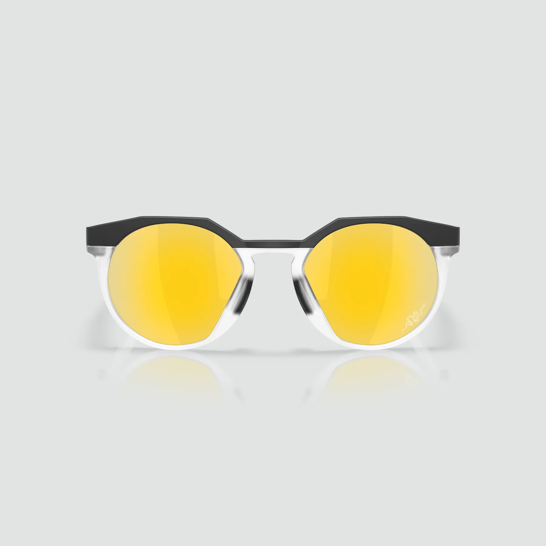 HSTN (Low bridge fit) Sunglasses - Matte Black/Matte Clear Prizm 24K Iridium