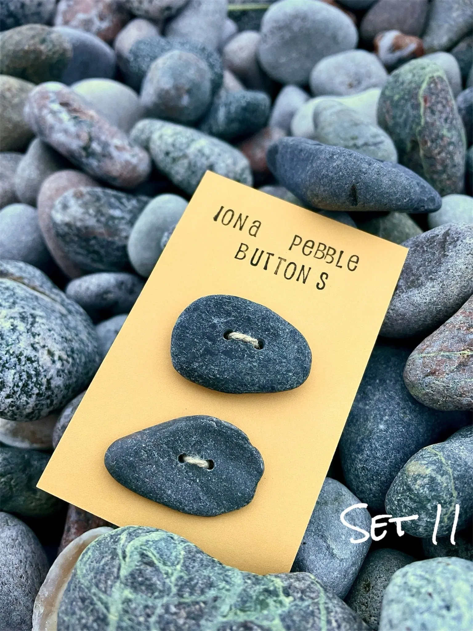 Iona Beach Pebble Buttons