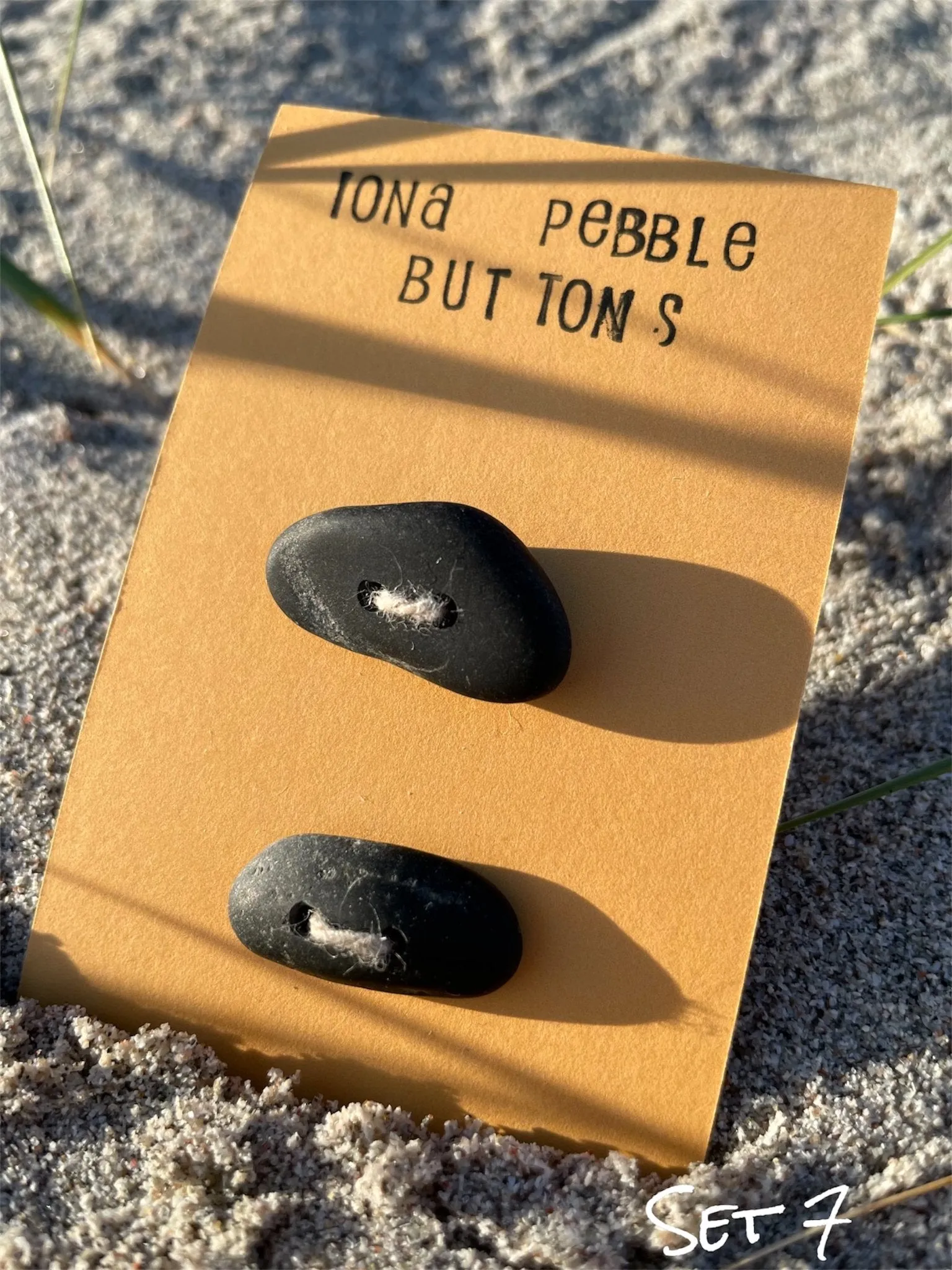 Iona Beach Pebble Buttons