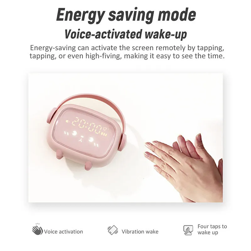 Kawaii Night Light Alarm Clock