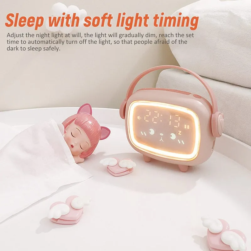 Kawaii Night Light Alarm Clock
