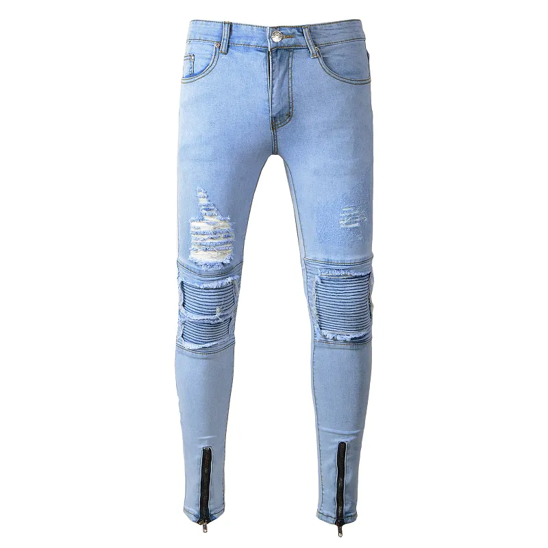 Light Skinny Ripped Jeans