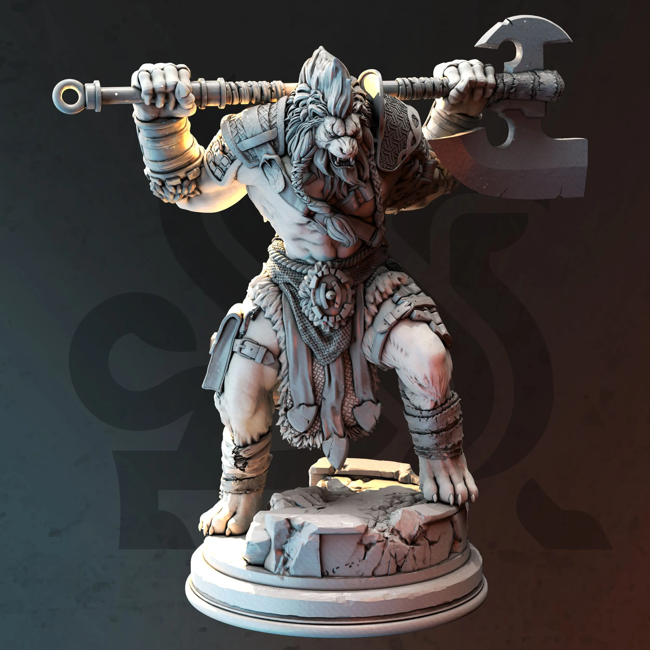 Lionfolk Barbarian - Ezeqial