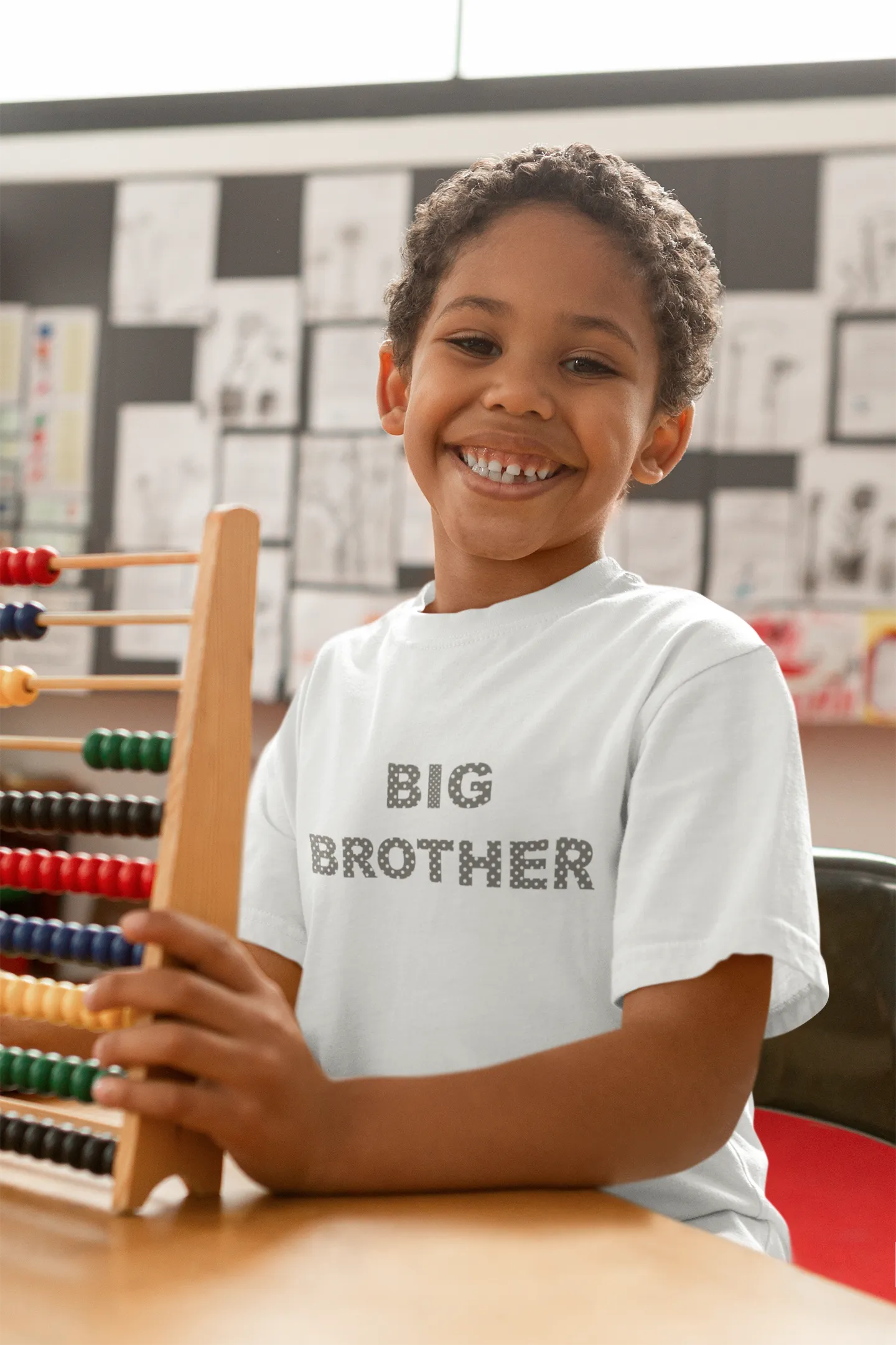 Lisa Robe & Matching Swaddle & Polka Dot Dad T-Shirt & Big Brother T-Shirt Set