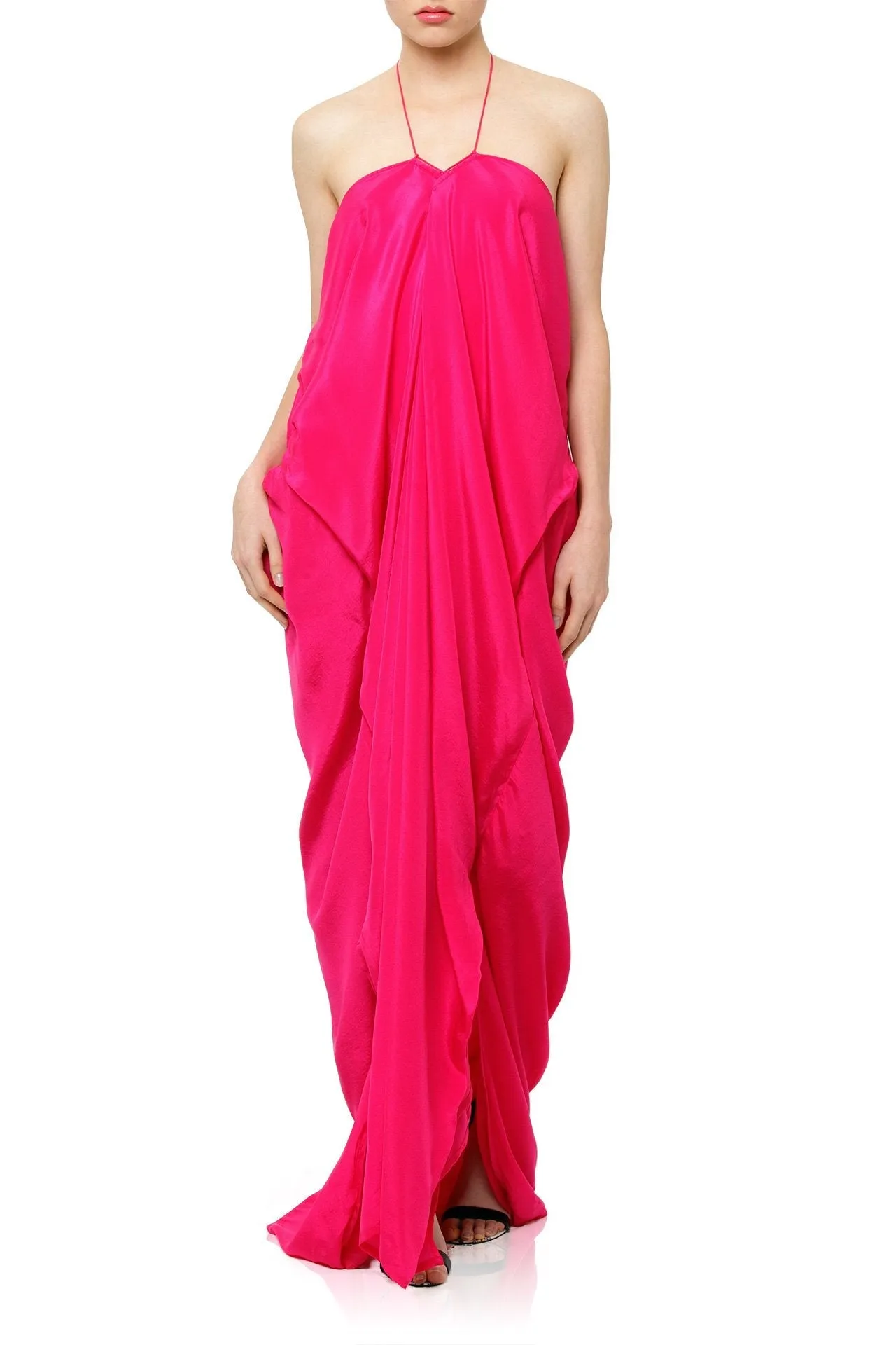 Long Kaftan Dress Orchid Fuchsia