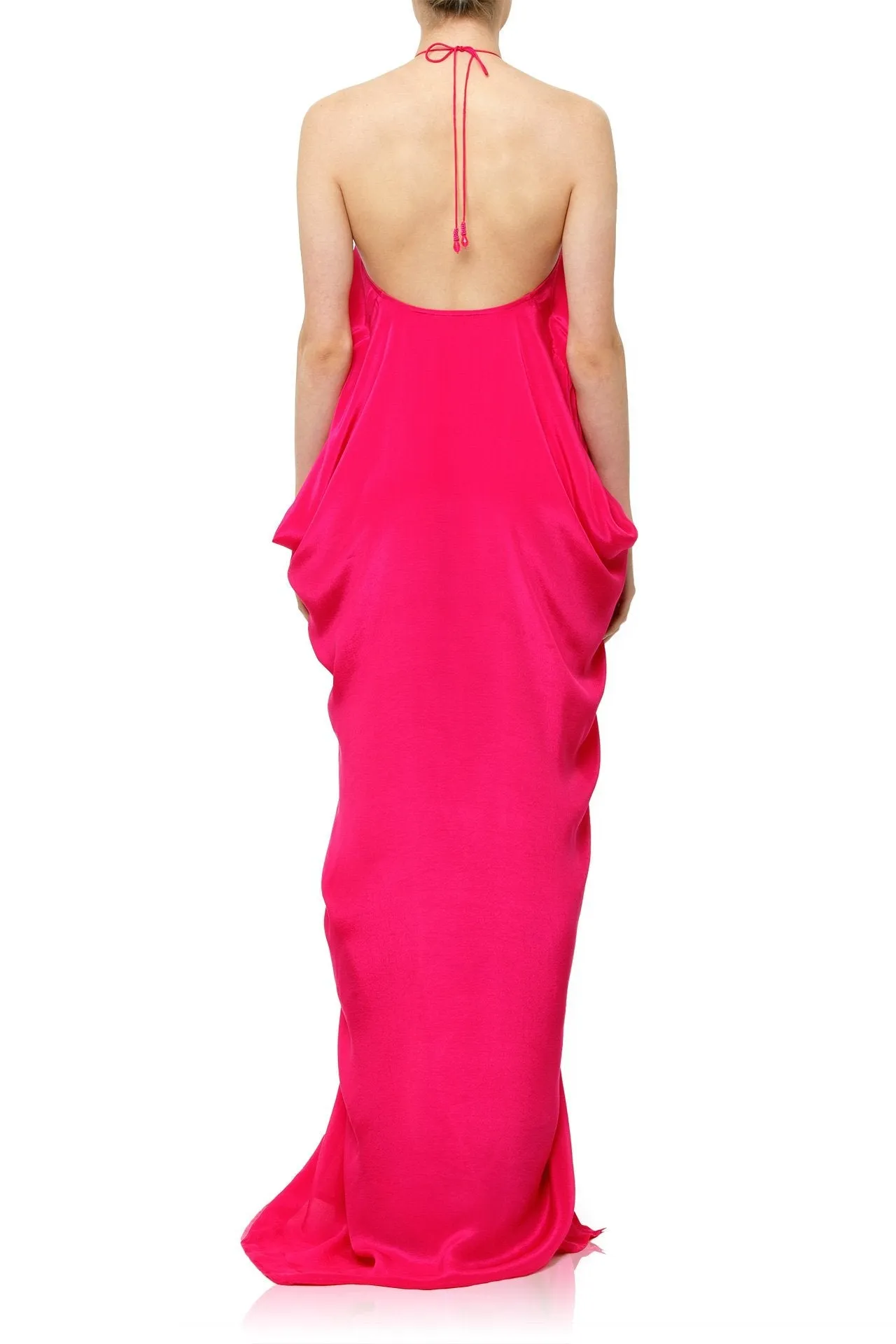 Long Kaftan Dress Orchid Fuchsia