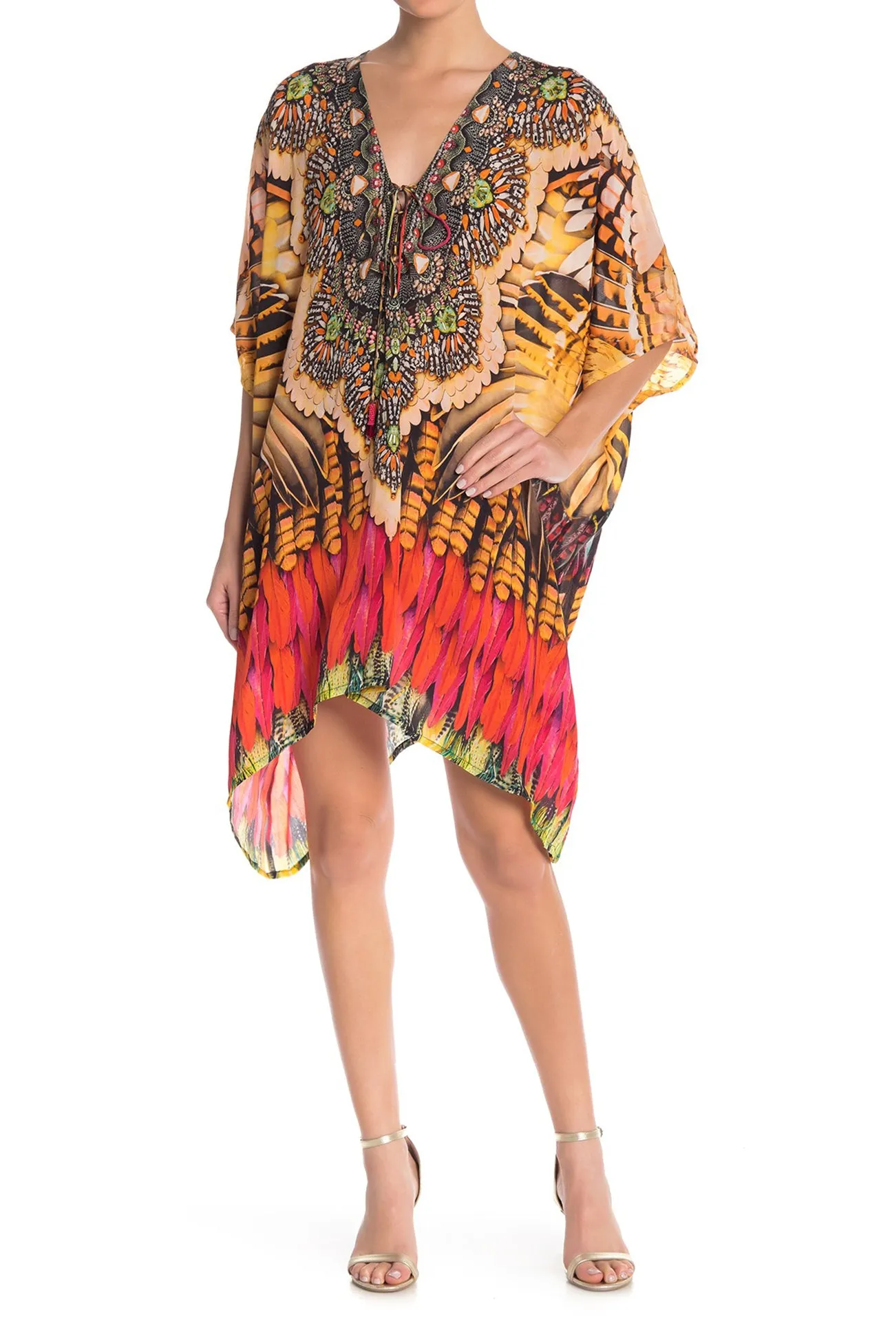 Luxury Short Caftan Dress
