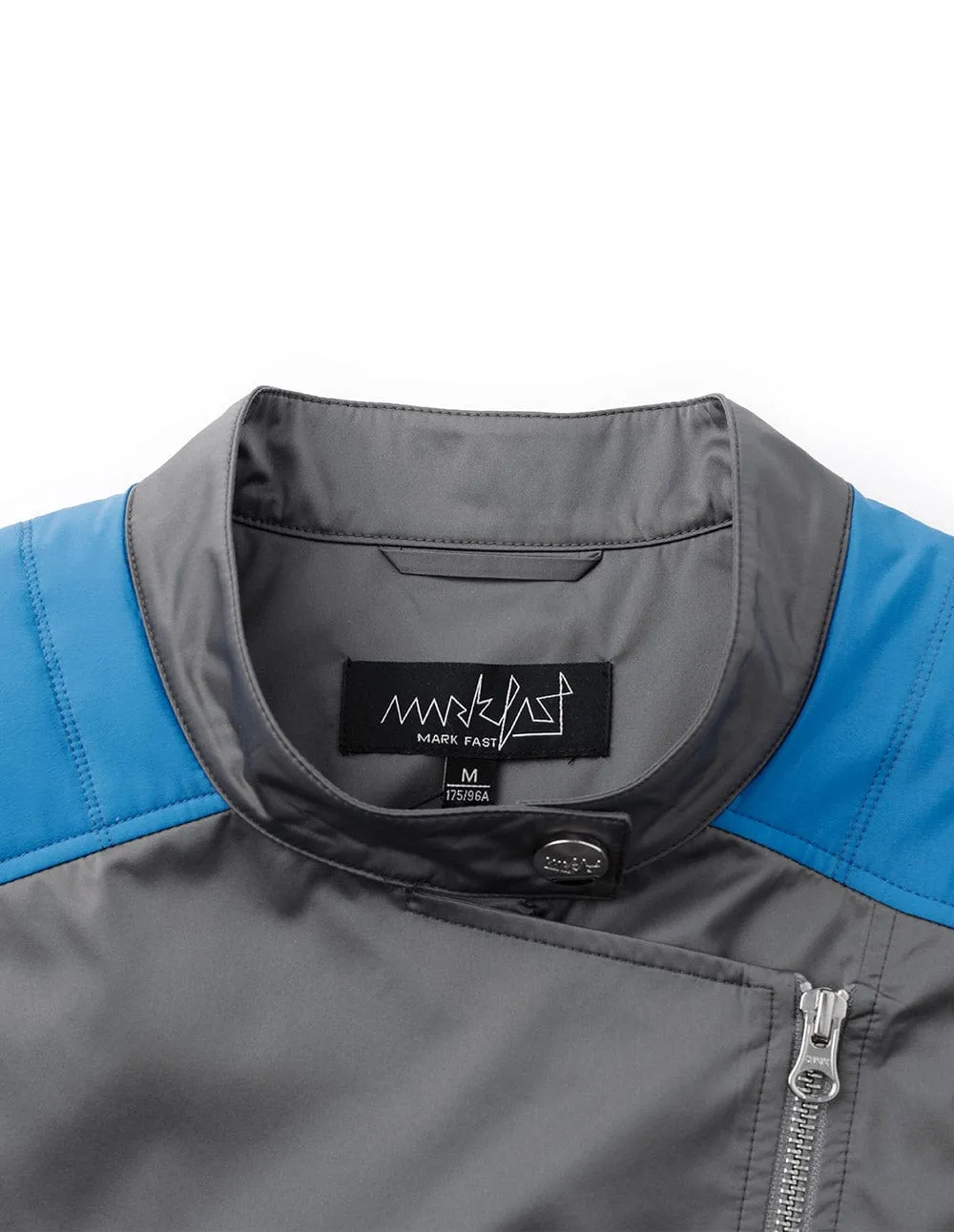 Men's biker colour block jacket