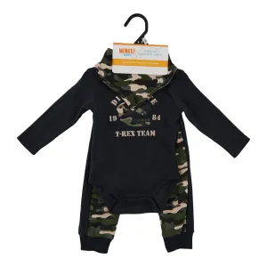 MONKEY BARS Infant Boy's Varsity Bib and Pant Set, 3-Piece, 0-9 Month