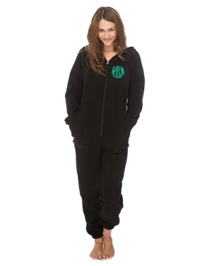 Monogrammed Adult Fleece Lounger Onesie