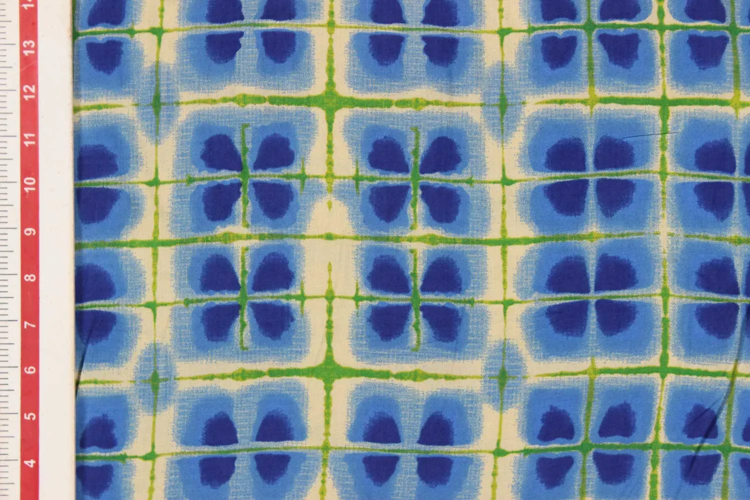 Multicolor Checks Printed Rayon Fabric