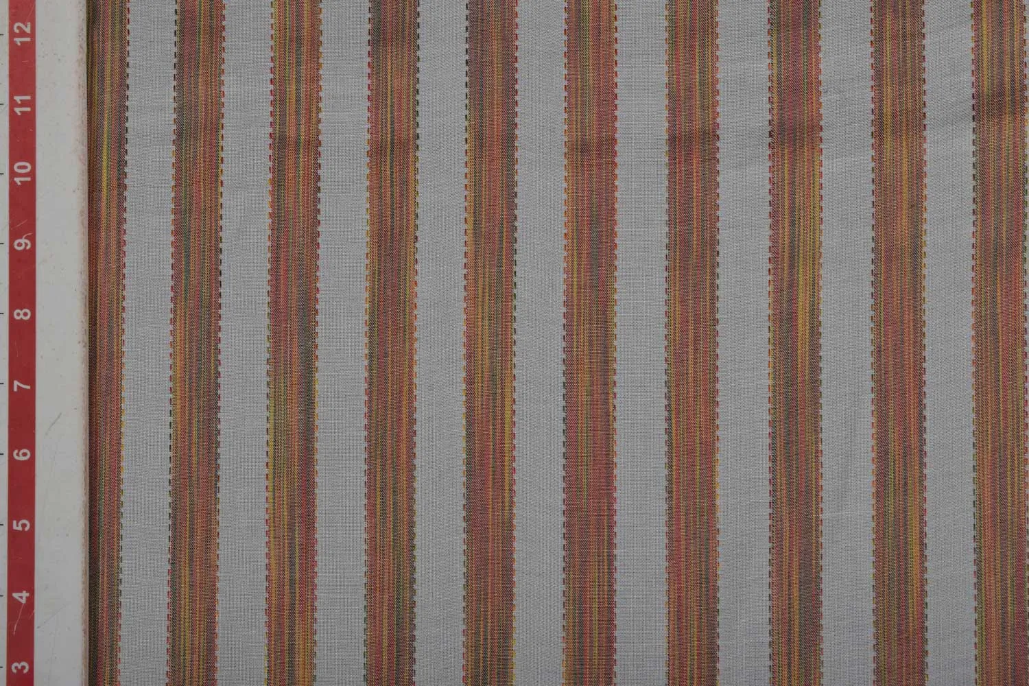 Multicolor Stripes Rayon Dobby Fabric