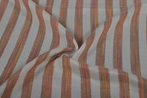 Multicolor Stripes Rayon Dobby Fabric