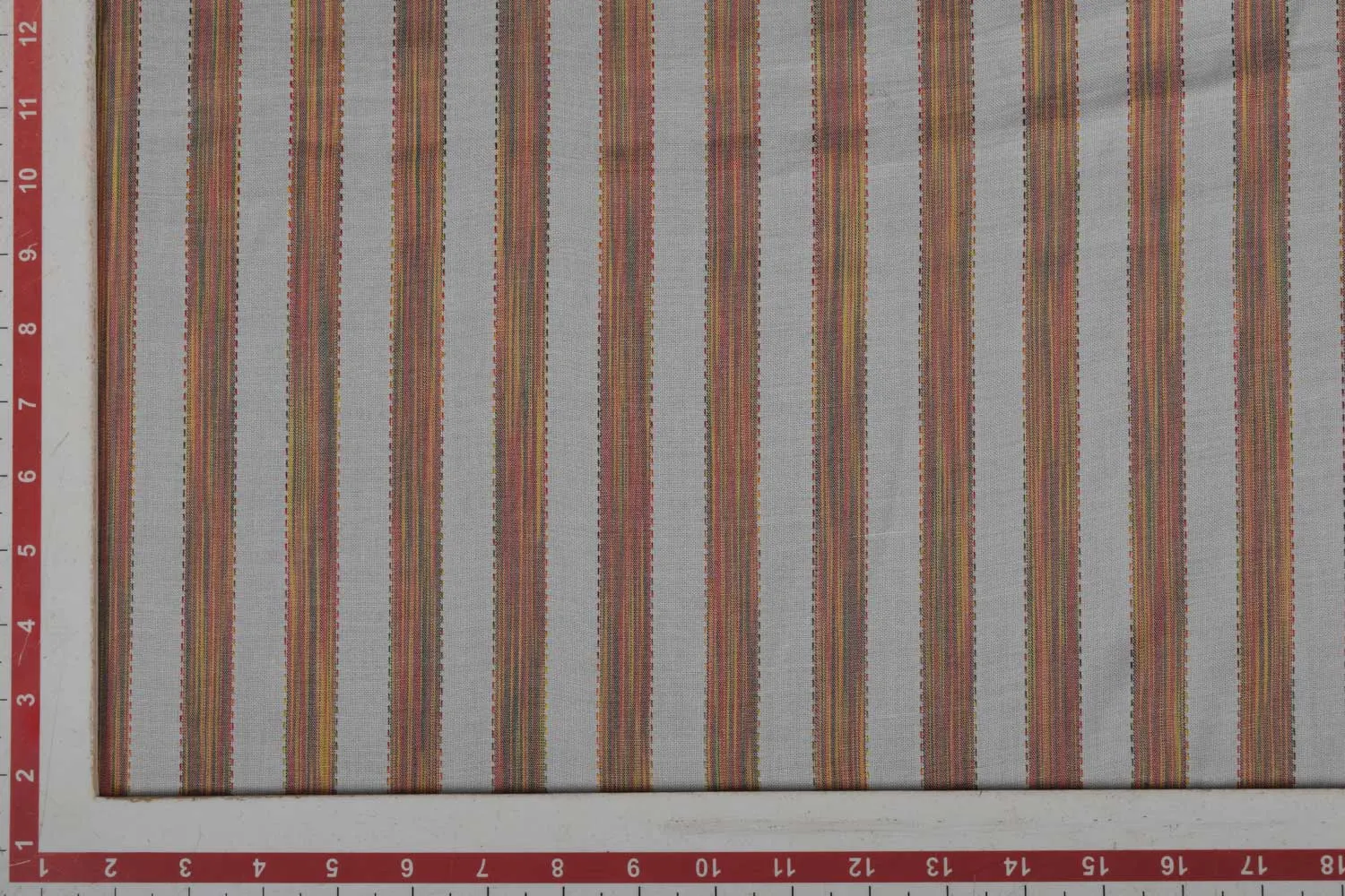 Multicolor Stripes Rayon Dobby Fabric