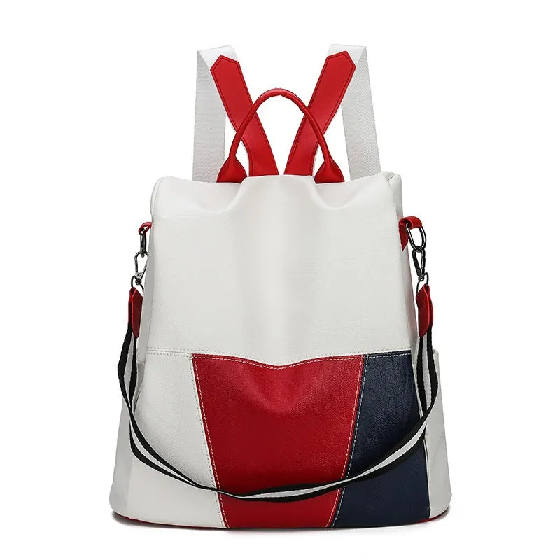 New Soft Leather Women's Backpack Outdoor Travel Shoulder Casual Backpack Women's Bag