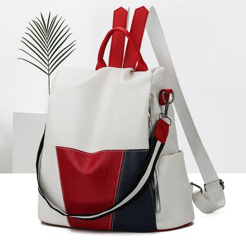 New Soft Leather Women's Backpack Outdoor Travel Shoulder Casual Backpack Women's Bag