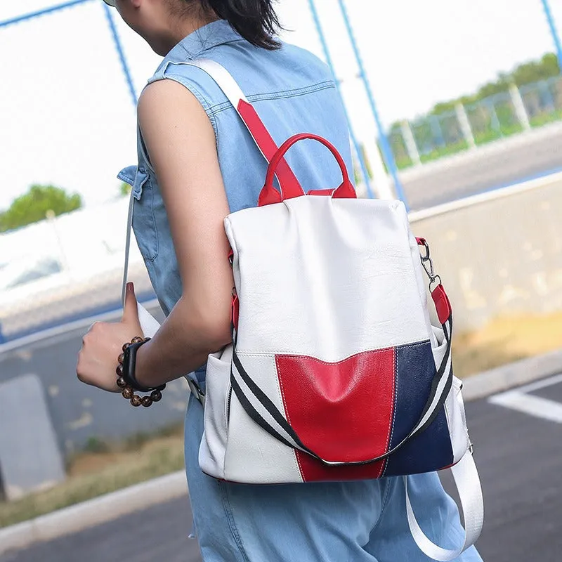New Soft Leather Women's Backpack Outdoor Travel Shoulder Casual Backpack Women's Bag