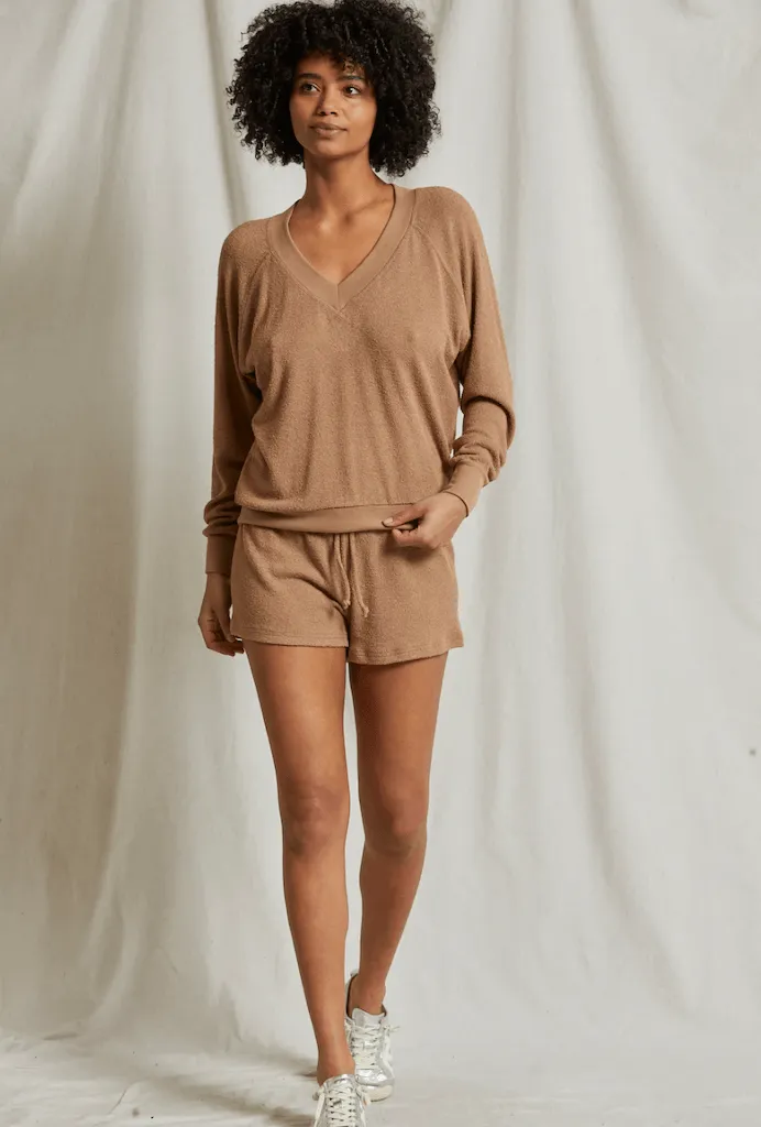 Oconnor V Neck Sweatshirt Walnut