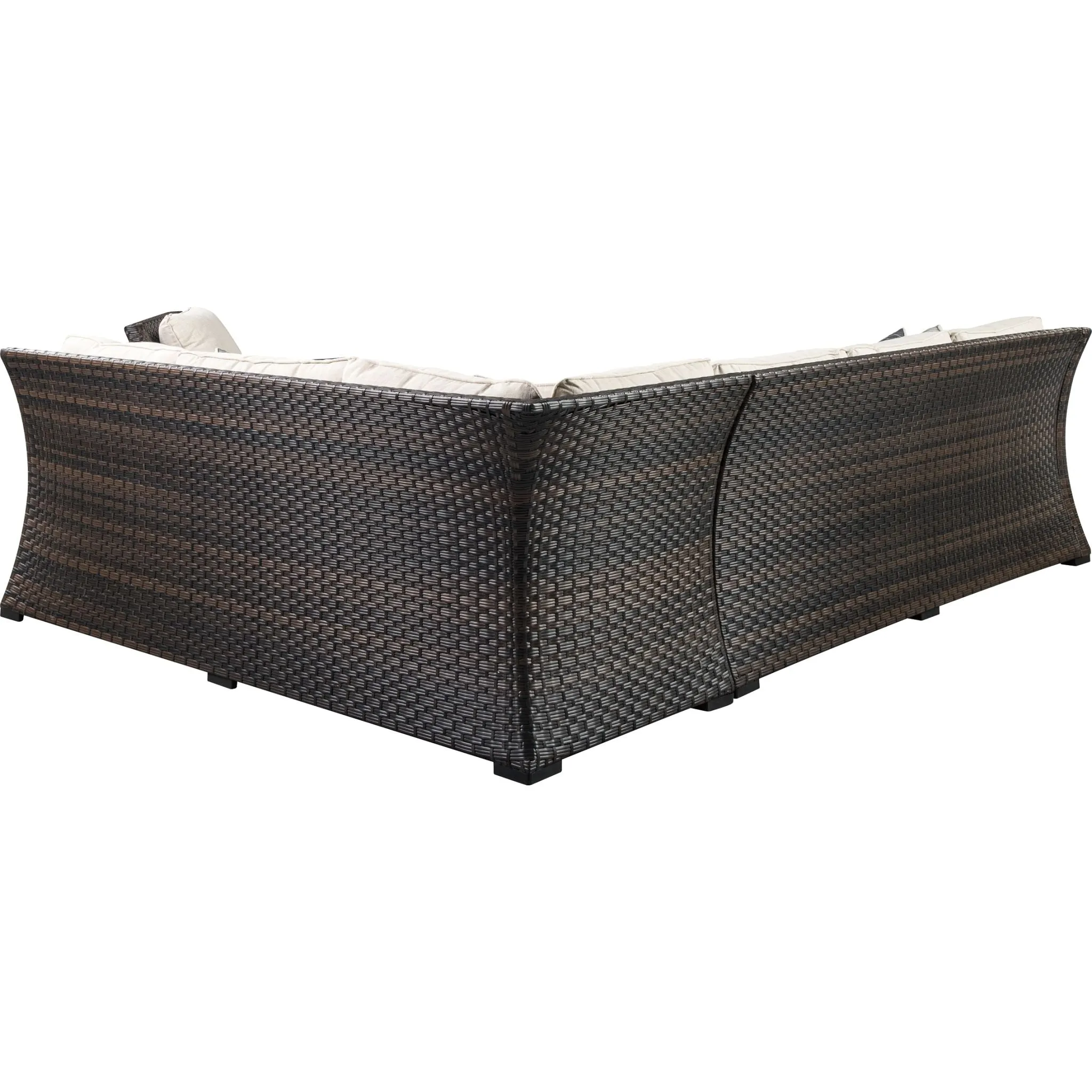 Outdoor Easy Isle Sofa Sectional & Chair w/Cushion