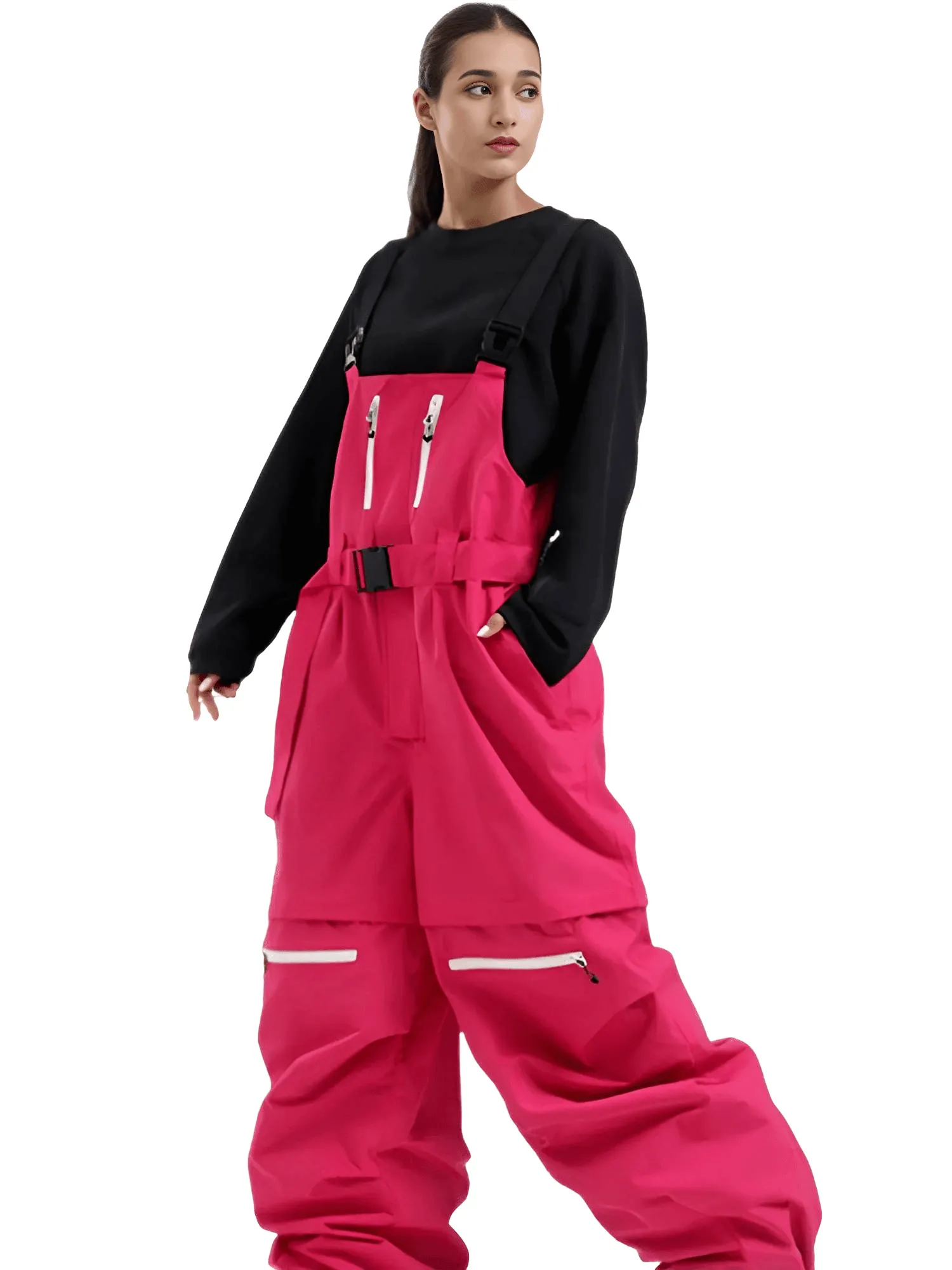 Outdoor Skiing Snow Pants New 2025 Winter Loose Sports Ski Trousers Windproof Waterproof Women Men Warm Snowboarding Overalls
