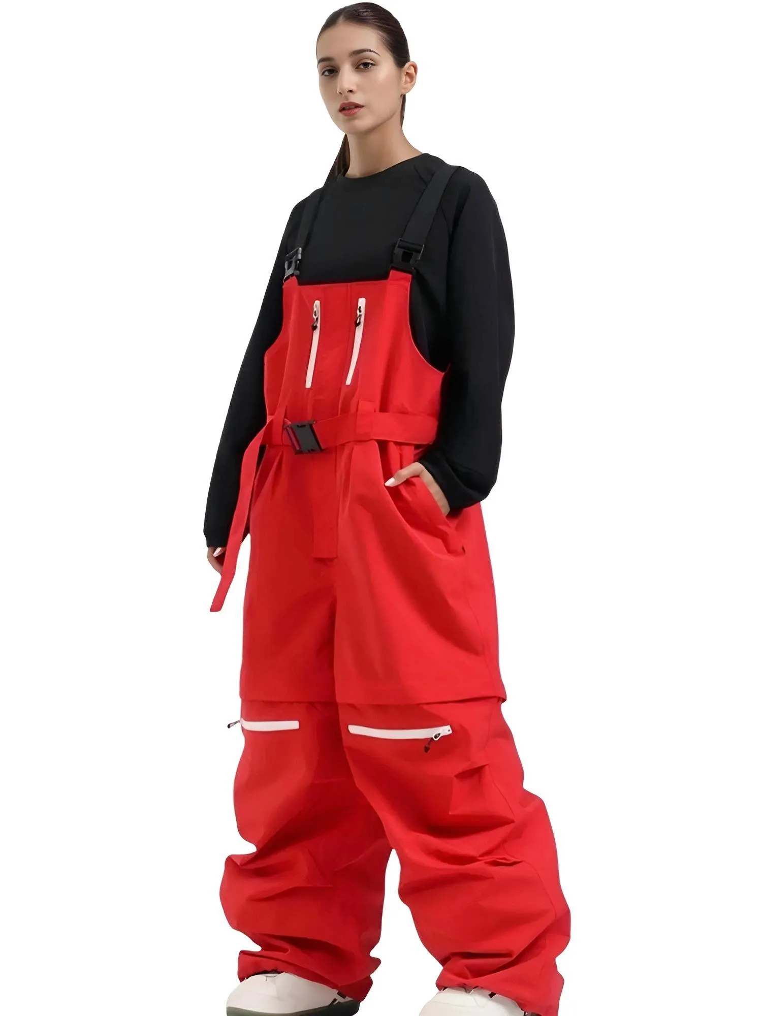 Outdoor Skiing Snow Pants New 2025 Winter Loose Sports Ski Trousers Windproof Waterproof Women Men Warm Snowboarding Overalls