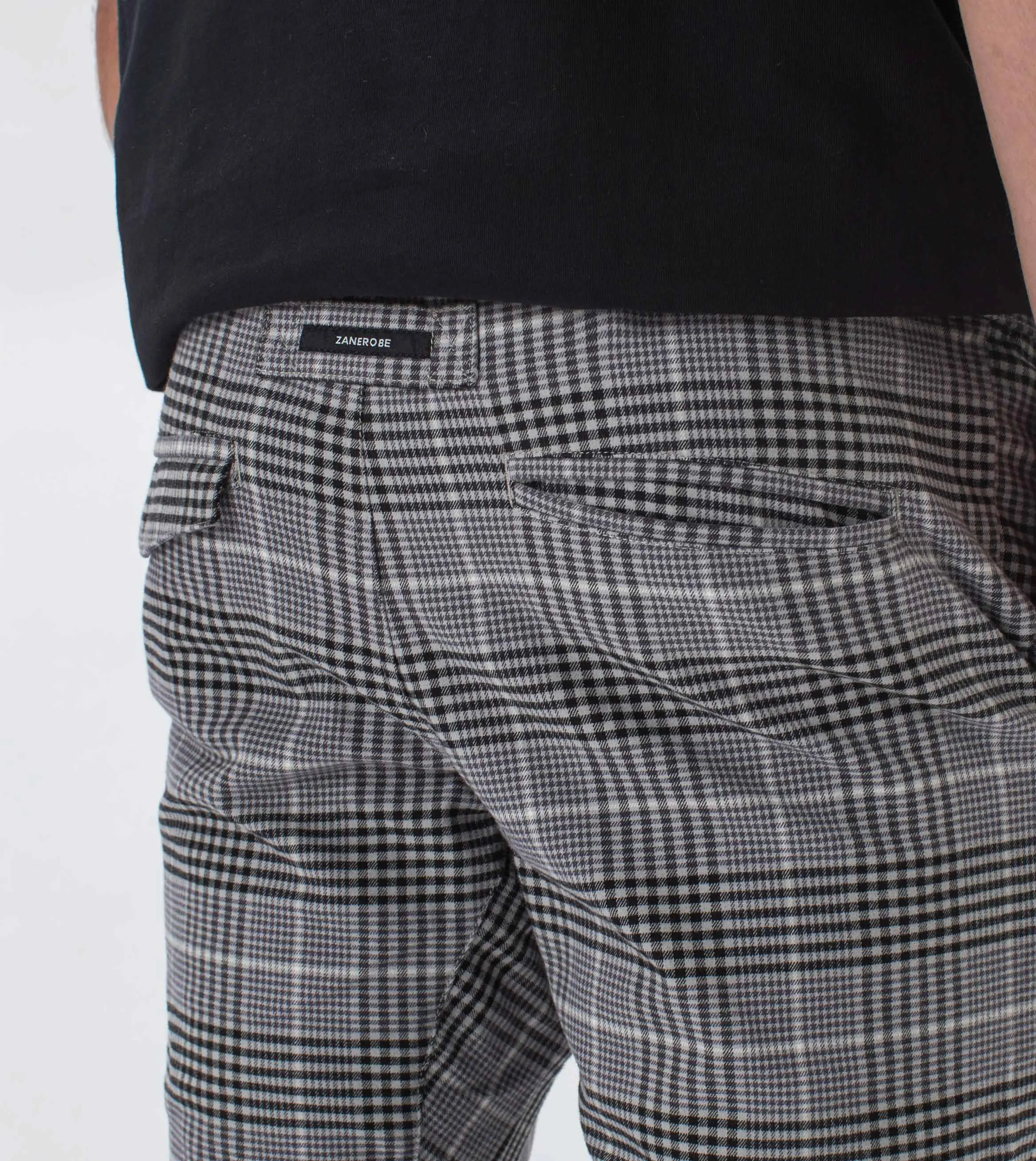 Plaid Sureshot Jogger Lt Grey/Black