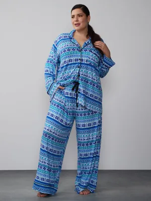 Plus Fair Isle Pajama Set
