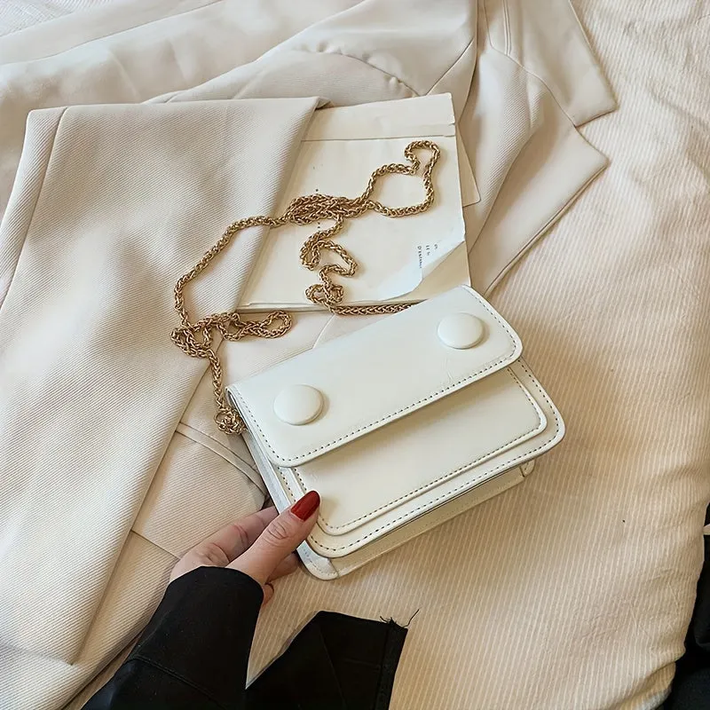 realaiot  Mini Fashion Crossbody Bag, Trendy Flap Shoulder Bag, Women's Casual Handbag & Purse For Commute