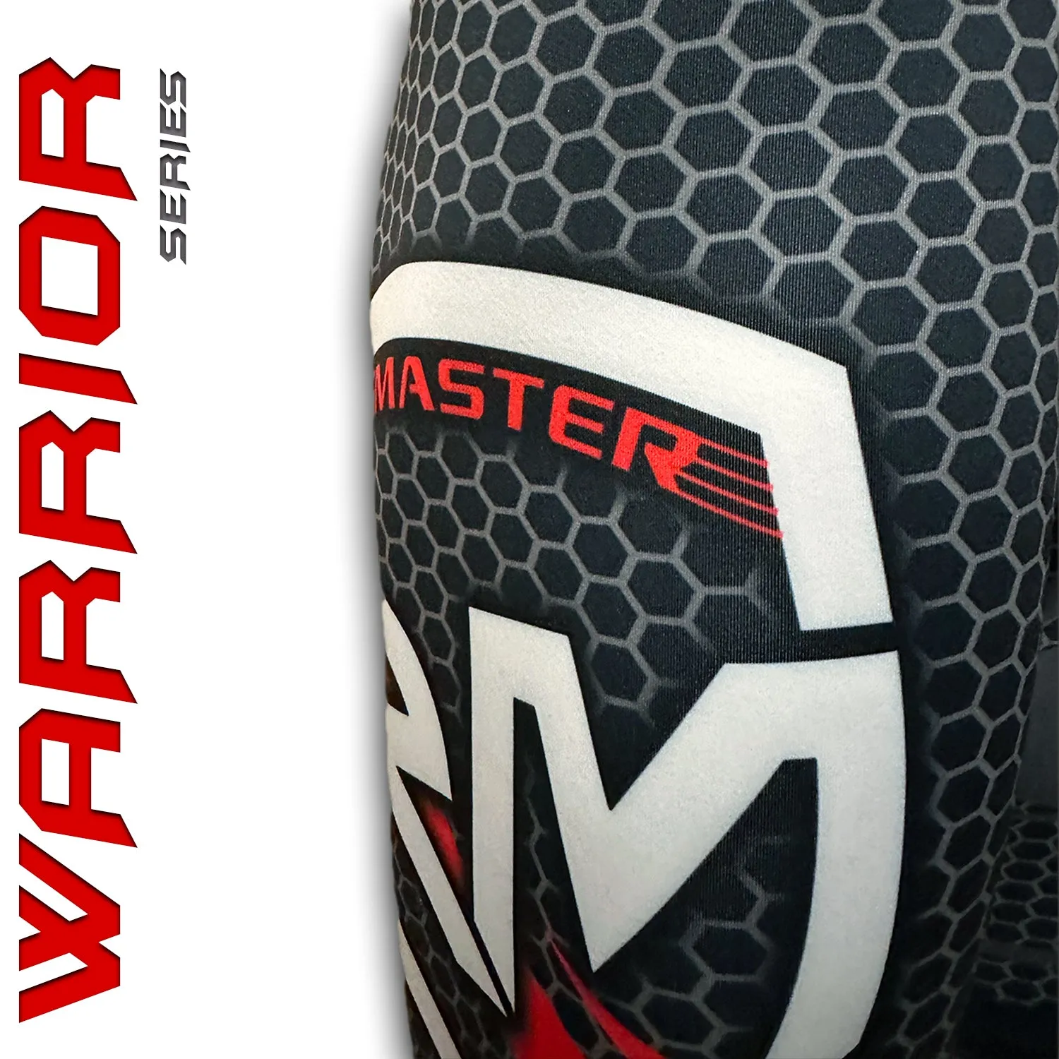 RingMaster Sports Warrior Series Compression Shorts Black Red