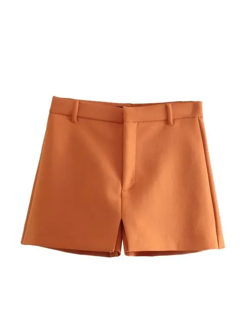 Spring Summer Office Lady Orange Women Suits V Neck Long Sleeve Bow Tie Short Blazer High Waist Sheath Mini Skirts 2pc Sets
