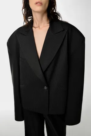 Striped Grey Blazer