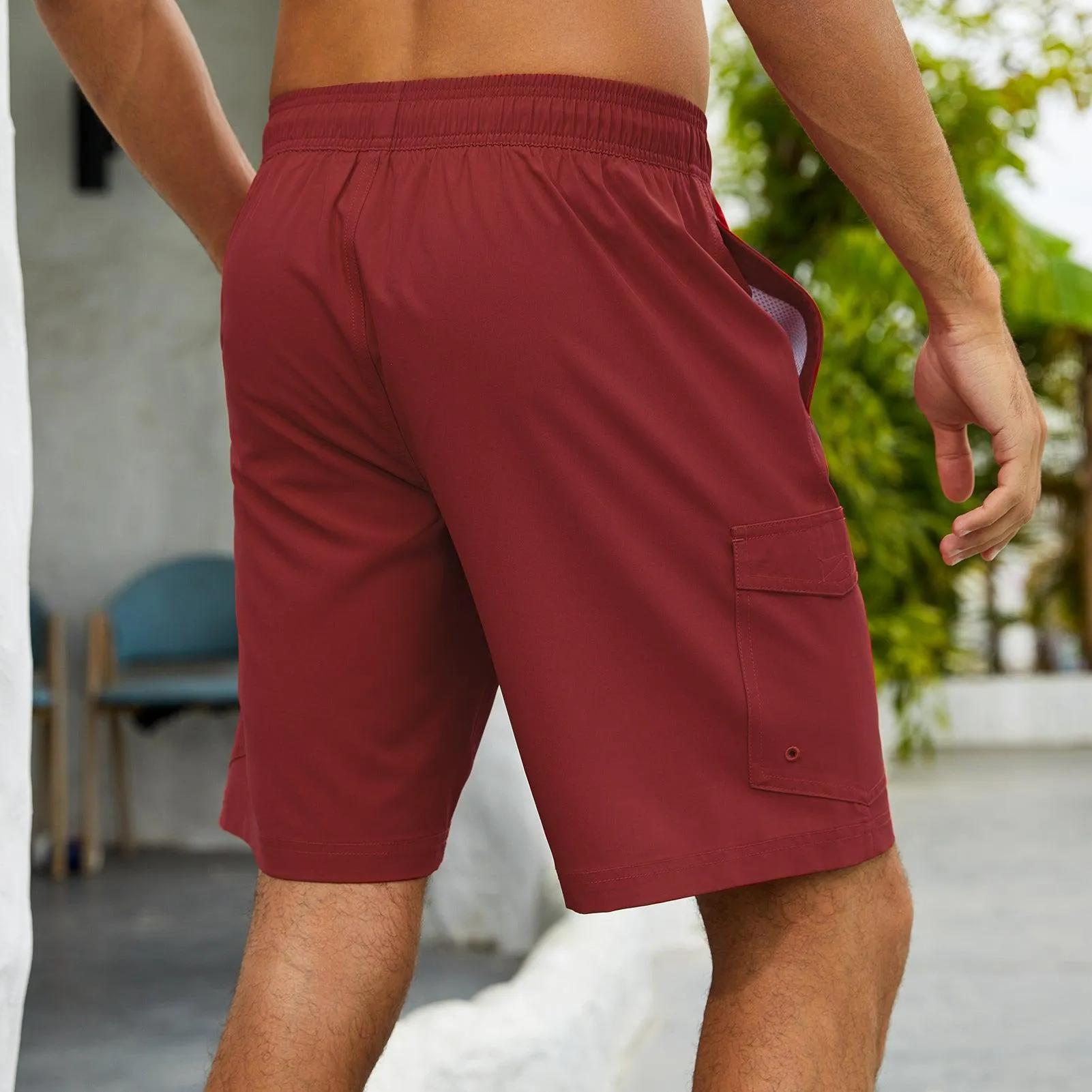 WILDBREATH Men's Quick Dry UPF 50  Lightweight Swim Trunk