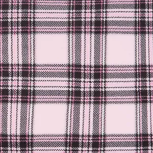Winterfleece Prints - Stewart Plaid Light Pink Yardage