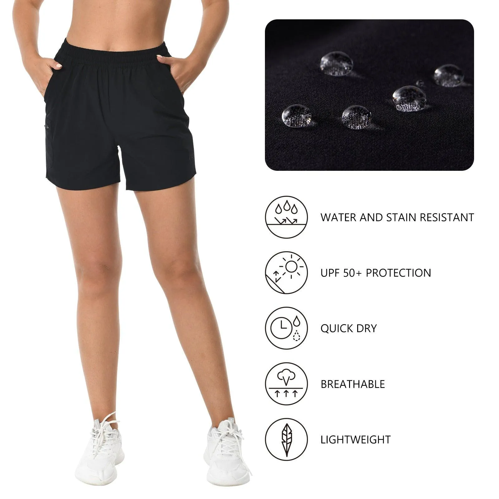 Women's 50  Quick Dry UPF 50  Cargo Shorts FP04W