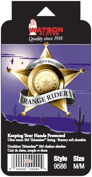 WOMENS BLACK RANGE RIDER - INSULATED