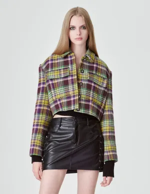 Women's Tartan Wool Jacket