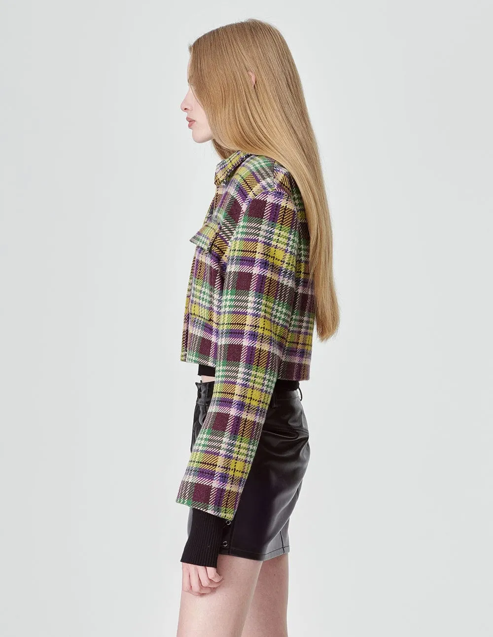 Women's Tartan Wool Jacket