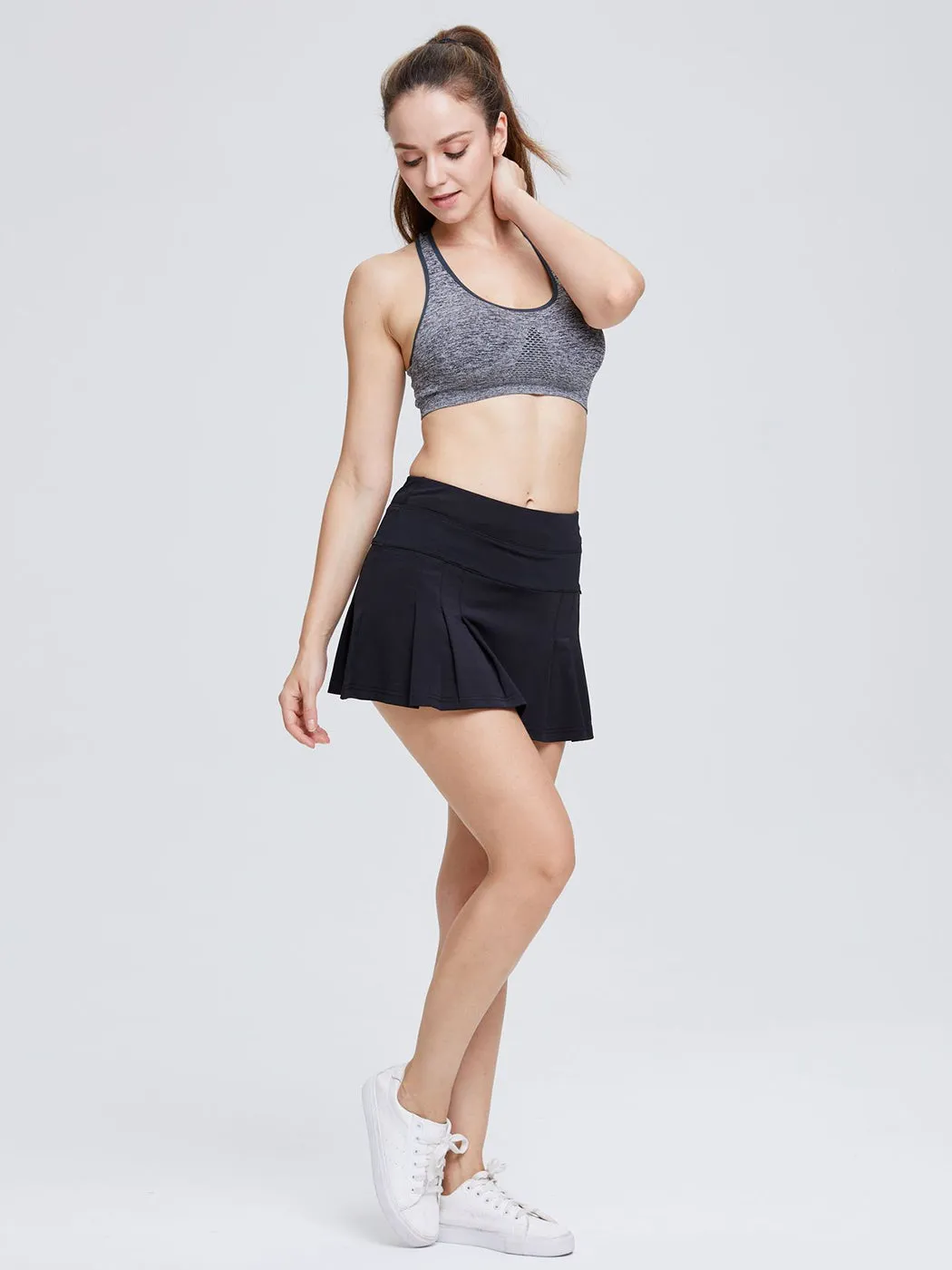 Women's Tennis Skirt Quick Dry Pleated with Pockets