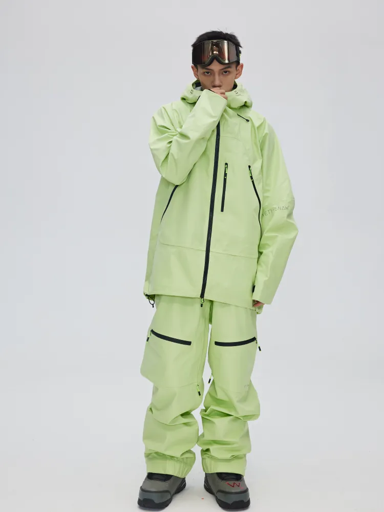 Yetisnow Apple Green Bib Pants - Men's